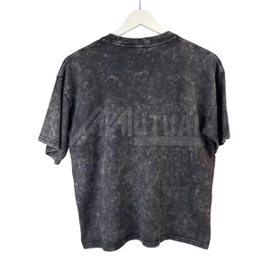 Nouveauté T-shirt délavé à l'acide pour hommes Tissu tricoté 100% coton Offre Spéciale Vente en gros de t-shirt délavé à l'acide au design personnalisé pour hommes - Product Image 3