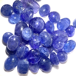 Cabujón de tanzanita certificado IGI de alta calidad, piedras preciosas sueltas azules de tamaño y forma mixtos para la fabricación de joyas - Product Image 2