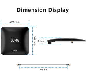 GEPRC SOMA 3.3G Directional <span class=keywords><strong>Patch</strong></span> antena 17dBi Super Gain antena memperpanjang transmisi jarak jauh pesawat RC <span class=keywords><strong>FPV</strong></span> Drone - Product Image 5