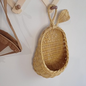 <b>Hanging</b> Pear <b>Basket</b> Handmade <b>Storage</b> <b>Baskets</b> Natural Rattan Modern Multifunction Made in Viet Nam - Product Image 2
