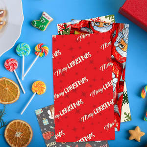 Sacs de friandises de Noël et fournitures de fête idéaux pour les salles de classe et les faveurs de fête Sacs de friandises de Noël Boîte en papier métallique - Product Image 5