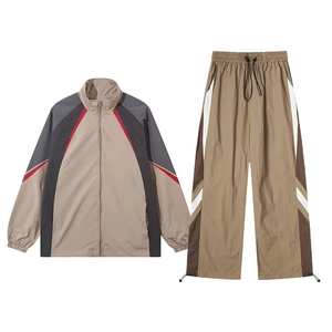 Windproof <b>Windbreaker</b> Set New Stylish Men's <b>Windbreaker</b> Jacket with Zipper Winter Wholesale Price Custom <b>Windbreaker</b> Sets Nylon - Product Image 3