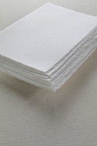 กระดาษแฮนด์เมด 4x6 300แกรมสีขาวสําหรับการเขียนตัวอักษรฟอยล์ Letterpress - Product Image 3