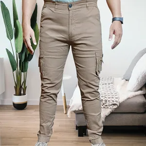 Jogging Cargo pour homme, 8 poches, fermeture éclair à l'ouverture des jambes