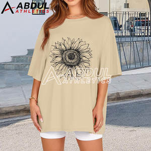 Camiseta Holgada de Verano para Mujer, Top de Algodón Suave, Corte Holgado Informal para Uso Diario, Camiseta Holgada para Mujer - Product Image 5
