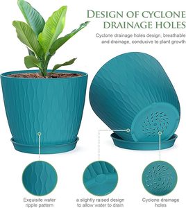 Maceta de plástico colorida para plantas de jardín pequeñas - Product Image 5