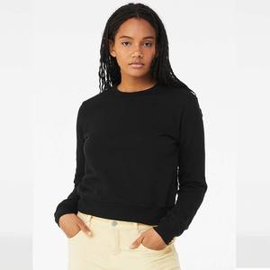 Sudadera Corta de Algodón con Cuello Redondo Personalizada Bella Canvas para Mujer - Product Image 1