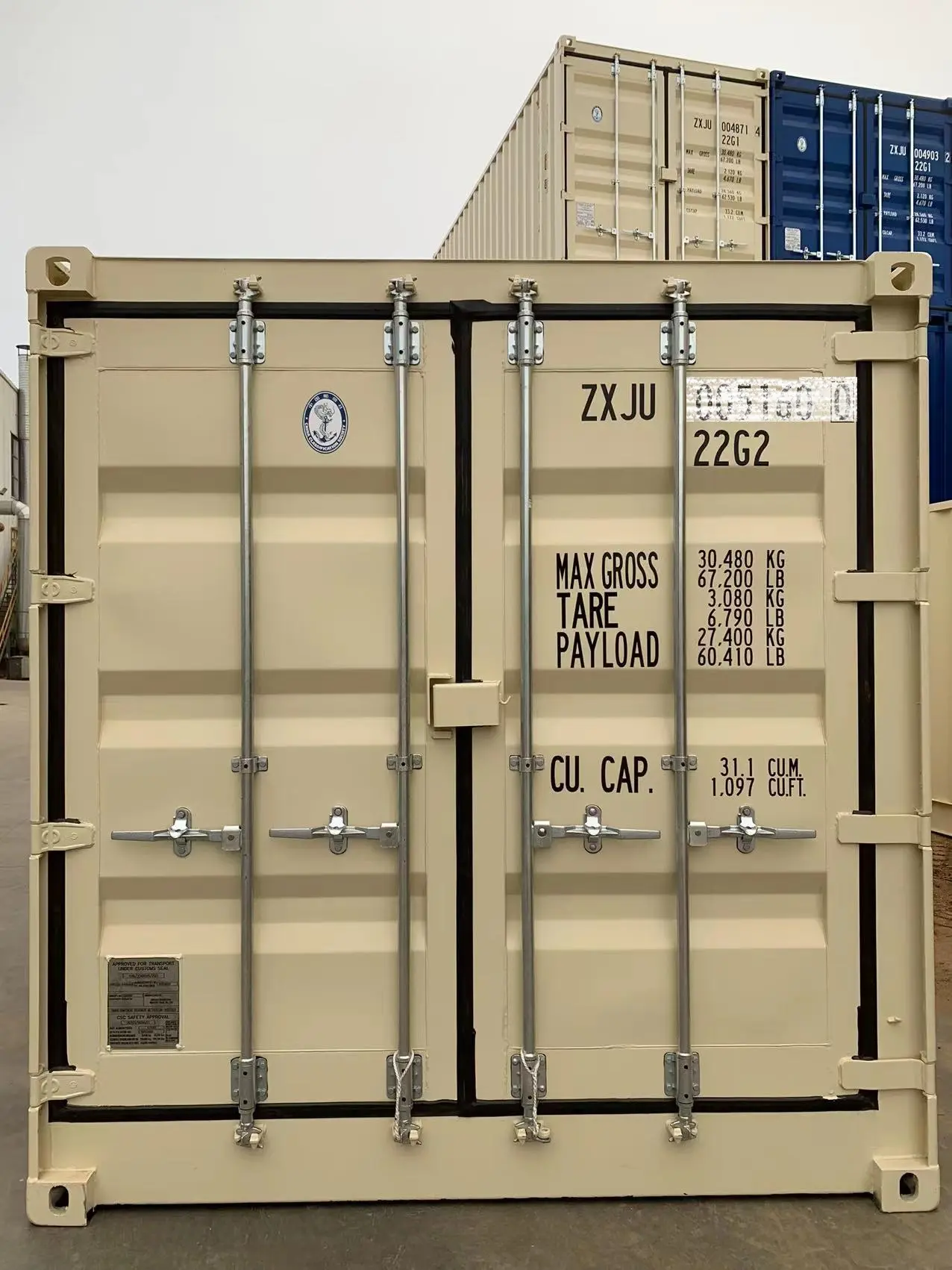 20GPOS MGW 30480kgs-Open Side Full Oversea Cargo spedizione Container secco 20 'Container