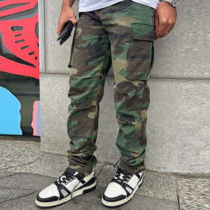 Casual With Side Pockets for Spring Wholesale Outdoor Cycling New <b>Men's</b> <b>Camo</b> Printed Cargo Trousers - Product Image 4