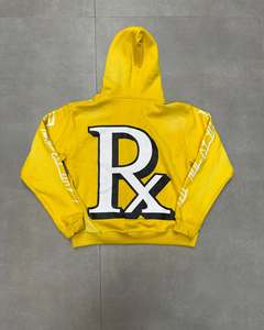 100% coton haut de gamme personnalisé lourd 400 grammes demi fermeture éclair mode sweat à capuche pour hommes avec lavage à l'acide et sérigraphie - Product Image 2