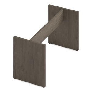 Alera LGC-BL2 50in. X 22in. X 28in. Seville 96in. Wide <b>Walnut</b> Conference <b>Table</b> Base 50in. X 22in. X 28in. - Product Image 4