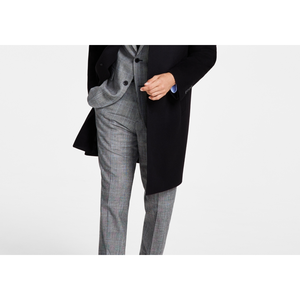 Cappotto Casual da Uomo Brooks Brothers in Lana Nera, Taglia Grande, con Cappuccio, Imbottitura in Cashmere, Stile Impermeabile, Blazer Stampato - Product Image 3