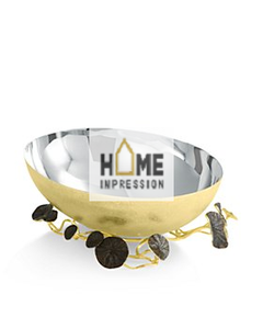 Bols de service de fruits de décoration de Table d'oiseau en or de luxe faits à la main nouveaux bols fantaisie de styliste - Product Image 5