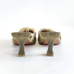 รองเท้าส้นสูงหรูหรา KMS รุ่นใหม่ MS Lena Style พรีเมียม ทำมือ คุณภาพสูง ผ้าไนลอนด้านบน บุผ้ากำมะหยี่ด้านใน ผลิตในอินโดนีเซีย - Product Image 2