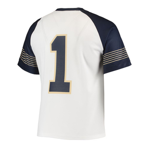 OEM barato en blanco de moda de los hombres Lacrosse Jersey Super calidad botón abajo por encargo tendencia superior Lacrosse jersey con peso ligero - Product Image 3