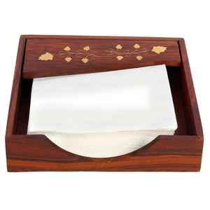 Porte-serviettes en bois écologique de nouveau style et rond de serviette Vaisselle décorative pour la maison et accessoire de restaurant - Product Image 2