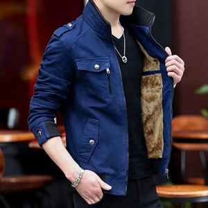 Veste en jean de moto à fermeture éclair tendance de haute qualité, personnalité élégante, veste en jean vintage à revers pour homme - Product Image 3