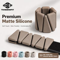 Poids de poignet réglables en silicone avec sangle auto-agrippante, poids de cheville portables, bracelets lestés pour la course, le yoga et le fitness