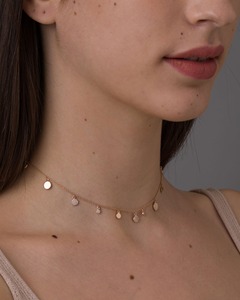 Collar con Diamante Colgante de 0.15 Ct, Diamante Natural Color G-H Claridad VS, Oro Sólido de 14K, Estilo para Uso Diario - Product Image 3