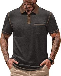 Polo personalizado directo de fábrica para hombre, manga corta, tela transpirable, servicio OEM para uniformes corporativos - Product Image 5