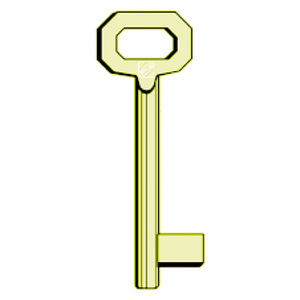 Chiavi in ottone 'patent' 5012 - Lunghe - Product Image 1
