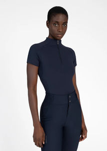 เสื้อขี่ม้าสำหรับผู้หญิง ผ้าบางเบา แขนสั้น ระบายอากาศได้ดี ผ้ายืดหยุ่น เสื้อสำหรับขี่ม้า ชั้นใน OEM - Product Image 4