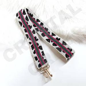 CRYSTAL CRAFT Color personalizado Estilo DE LA India Cuentas de vidrio Monedero Correa con logotipo personalizado-Accesorios de uso diario - Product Image 3