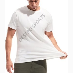 Camiseta para hombre, venta al por mayor, camisetas de verano para hombre, personaliza tu propio logotipo en la parte delantera y trasera, ropa informal de moda transpirable - Product Image 2