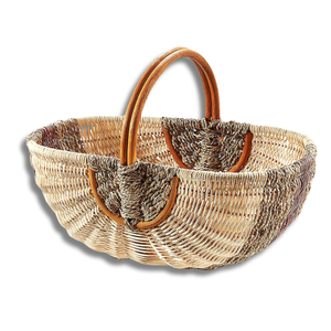CESTA DE ALMACENAMIENTO DE LA CESTA DE LA COSECHA DE RATTAN de Vietnam con asas para un fácil transporte y almacenamiento Ideal para la recolección de frutas - Product Image 1