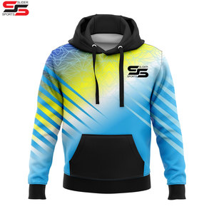 Algodón en blanco de lana gruesa de peso pesado de gran tamaño Logotipo de impresión personalizada de los hombres de sublimación térmica sudaderas con capucha para hombres Casual Streetwear - Product Image 2