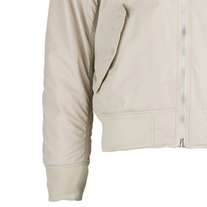 Chaqueta Varsity Personalizada, Chaqueta Bomber Urbana para Hombre, Chaqueta Oversize de Poliéster Negro con Tela Satinada para Mujer, Chaqueta Gruesa Acolchada - Product Image 5