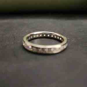 Bague éternelle en or massif 14 carats avec diamants, motif unique, unisexe, tendance, certifiée IGI, pour toutes les occasions - Product Image 4