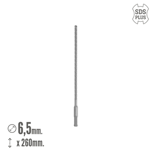Punta da trapano Wolfpack SDS Plus con 8 taglienti, specifica per cemento armato, 6,5 x 260 mm. - Product Image 2