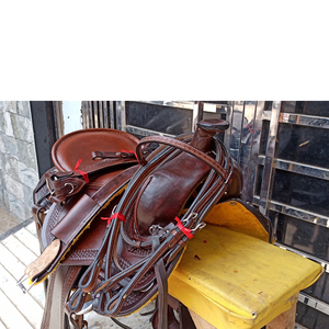 Nouvelle selle de cheval de haute qualité, premium, de style western, en cuir, pour l'endurance - Product Image 2