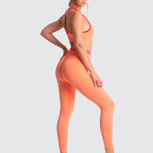 Mallas deportivas de gimnasio ajustadas de alta calidad para mujer de fabricante profesional, nuevos pantalones de Yoga elásticos de cintura media hechos en Pakistán - Product Image 5