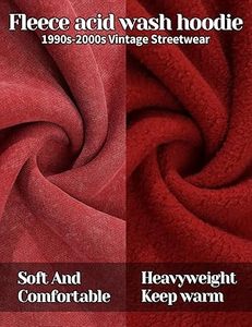 Sudadera con Capucha Casual para Hombre, Lavado Ácido, Color Sólido, Corte Regular, 100% Algodón, Felpa, Ecológica, Secado Rápido, Transpirable - Product Image 2