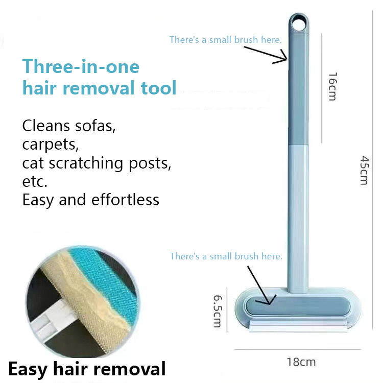 Double-sided hair removal brush