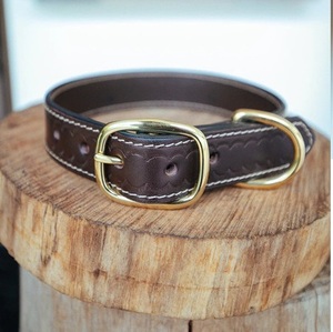 Collar de perro Rancher Deluxe, 32mm, Tan - Product Image 1