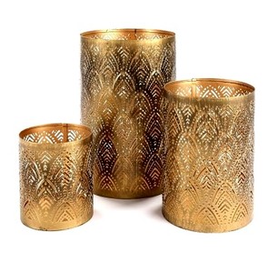 Modern Metal <b>Star</b> Patterned <b>Christmas</b> Votive Holder Elegant Home Decoration Pillar Holder - Product Image 5