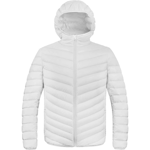 Offre spéciale Veste bouffante d'hiver à séchage rapide de haute qualité pour hommes Veste d'extérieur de couleur unie avec logo à l'avant Veste d'extérieur tissée - Product Image 2