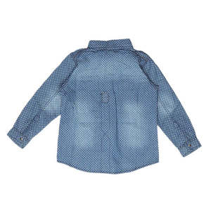 Chemise en jean à manches longues pour garçons - Bleu - Product Image 2