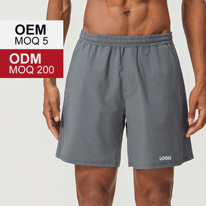 Short athlétique d'entraînement à séchage rapide pour hommes avec poches motif solide pour la course à pied décontractée Gym Basketball-Polyester et Spandex - Product Image 3