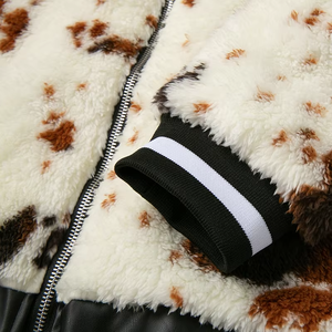 แจ็คเก็ตผู้ชายแบบสั่งทำพิเศษ คอตั้ง ซิป ผ้าขนสัตว์ผสมหนัง PU กันน้ำ กันลม สำหรับฤดูหนาว ขายส่ง - Product Image 4