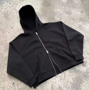 Conjunto Deportivo de Felpa de Color Sólido de Alta Calidad del Fabricante, Sudadera Holgada Informal Personalizada 100% Algodón, Conjuntos Deportivos con Capucha Extra Grande - Product Image 4