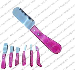TARIQ MFG CO couteau à dénuder pour animaux de compagnie 6 pièces ensemble outil de toilettage professionnel pour chiens lames en acier inoxydable de haute qualité outils pour animaux de compagnie - Product Image 2