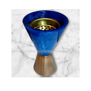 Brûleur d'encens arabe Bakhour Bakhoor Dukhoon élégant vert bois de santal religieux pour cadeau de mariage et décoration intérieure - Product Image 3