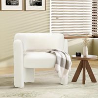 Chaise d'appoint en velours vert moderne Chaise confortable à 3 pieds avec accoudoirs latéraux pour le salon et la chambre à coucher pour la lecture