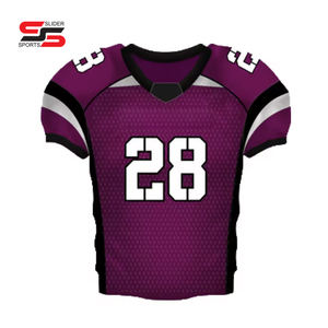 Camiseta de fútbol americano personalizada, cuello en V grande, Unisex, deportes para adultos, Nicker, uniforme de equipo personalizado, tela de poliéster transpirable - Product Image 2