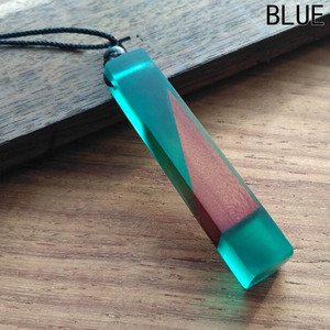 Bois et résine conception Unique en gros pendentif type collier collier mode bijoux accessoires femmes - Product Image 6