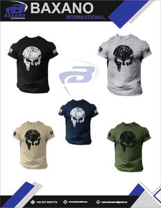 Warrior for Skull <b>Men's</b> T-<b>Shirt</b>-Trending Fitness Streetwear Tactical Anime Design <b>Fleece</b> Fabric Breathable Regular Fit - Product Image 5
